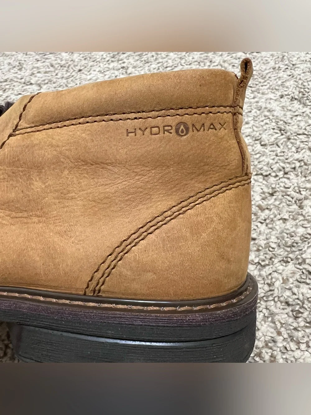 ECCO Hydromax Brown Leather Water-Resistant Chukka Boots Size 44 US 10